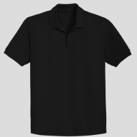 PLAYERA TIPO POLO NEGRA 