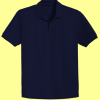 PLAYERA TIPO POLO AZUL