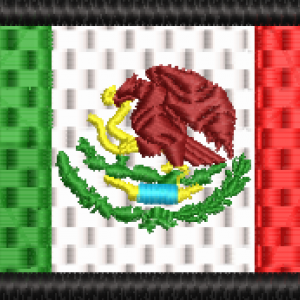 BANDERA DE MÉXICO 8x4.5 CM