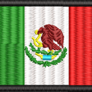 BANDERA DE MÉXICO 7x6 CM